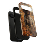 German Wirehaired Pointer Autumn Art Tough Phone Case