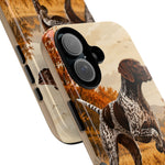 German Shorthaired Pointer Pointing Art Tough Phone Case
