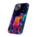 Neon Cocktail Phone Case | Retro 80s Tropical Drink Art