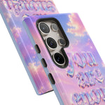 You Are Enough phone case | pastel cloud affirmation protective case