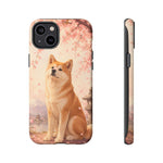 Akita Cherry Blossom Phone Case Sakura Dog Lover Gift