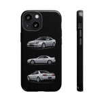 Silver Prelude Sports Coupe Tough Phone Case for JDM Fans