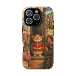 Corgi Royal Guard phone case | Cute British corgi soldier illustration