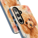 Miniature Poodle Whimsical Watercolor Art Tough Phone Case