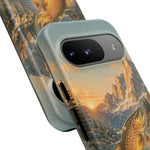 Leaping Golden Trout Lake Scene phone case | Tough Cover