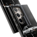 AE86 Phone Case, White 85 JDM Drift Icon Stripe Studio Cover