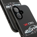 Silver C6 Z06 Phone Case for Chevy Fans, Tough Cover