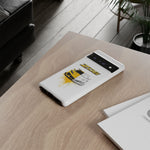 Z06 Corvette Phone Case, Yellow Sketch Reveal Chrome Cover