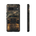 77 Trans Am Phone Case, Black Gold Muscle Car Foggy Backroad Cover