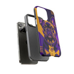 French Bulldog Pop-Art Portrait Tough Phone Case - Purple Gold