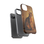 Abyssinian Warm Ticked Portrait Art Tough Phone Case