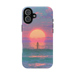 Vaporwave Ocean Sunset Tough Phone Case Cover Gift Art