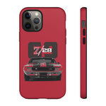 1969 Z28 Red Front View Muscle Car Tough Phone Case