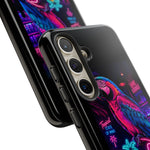 Neon Parrot Cocktails phone case | Tough Cases