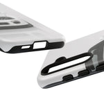 White MK4 Supra Phone Case, Retro 90s JDM Tough Cover for Car Enthusiasts
