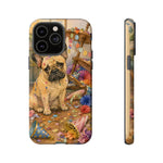 Guilty French Bulldog Phone Case, Confetti Watercolor Cover