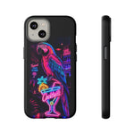 Neon Parrot Cocktails phone case | Tough Cases
