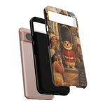Corgi Royal Guard phone case | Cute British corgi soldier illustration