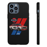 VintageDatsun 510 Racing Stripe JDM Tough Phone Case Cover Gift