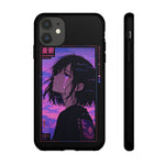 Melancholy Anime Girl Phone Case Vaporwave Tough Case