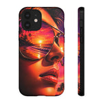 Sunset Reflection Sunglasses Retrowave 80s phone case