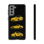 Yellow S2000 Convertible Sports Car Tough Phone Case Multi View