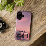 Silver Skyline R34 at Sunset Phone Case | Car Reflection Sky Case