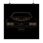 1978 Trans Am Poster Wall Art Print Classic Muscle Car Garage Decor Gift