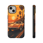 Orange Corvette C3 Stingray Sunset Palms Phone Case