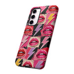 Pop Art Lips and Lightning Bolt Phone Case