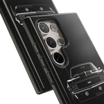 1969 Camaro Black Restomod Front Tough Phone Case Cover Gift