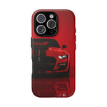 Red Mustang Art Phone Case, GT500 American Muscle Car Tough Cover