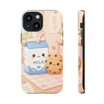 Milk Cookie Phone Case Cute Food Kawaii Tough Cover Gift Art