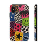 Colorful Patchwork Punk Tough Phone Case