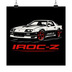 1988 Chevy Camaro IROC-Z Poster Wall Art Print Classic Muscle Car Garage Decor