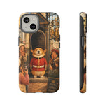 Corgi Royal Guard phone case | Cute British corgi soldier illustration