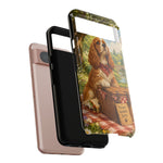 Cocker Spaniel Picnic Scene phone case | vintage dog art