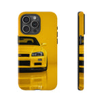 Yellow Skyline Phone Case, R34 GTR 90s JDM Legend Tough Cover for Men Gift