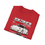 1980 Porsche 930 Turbo Gemballa Version II T-Shirt – 3-View Retro Racing Graphic