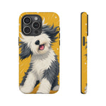 Sheepdog Hair Flip Phone Case Funny Dog Lover Gift