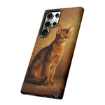 Abyssinian Warm Ticked Portrait Art Tough Phone Case