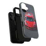 Red C8 Z06 Track Wing Tough Phone Case Cover Gift Art