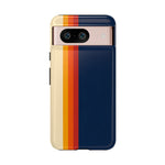 Retro Rainbow Stripe Phone Case | Tough Phone Case