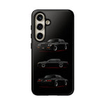 Black GNX Phone Case, Three-View Muscle Car Vector Tough Cover