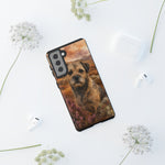 Border Terrier Earthy Watercolor Art Tough Phone Case