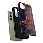 Neon Cowboy Boot phone case | High Noon Saloon design