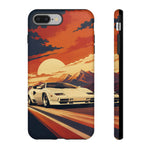 Retro Sunset Countach phone case | Sports car tough cover
