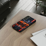 Orange Supra Phone Case, Neon City Night JDM Sports Car Tough Cover