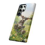Playful Dog in Meadow Great Dane phone case | Puppy Art Tough Cover