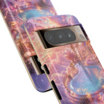 Floating Pool Deck Phone Case, Pastel Cloud 3D Render Cover